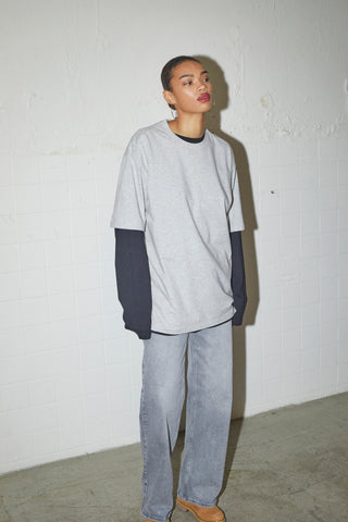 Everlast® EVERLAST BACK LOGO SS TEE T-shirt 413 Light Grey melange