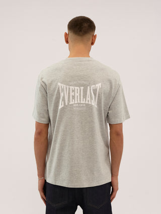Everlast® EVERLAST BACK LOGO SS TEE T-shirt 413 Light Grey melange