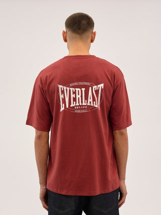 Everlast® EVERLAST BACK LOGO SS TEE T-shirt Cowhide 19-1533