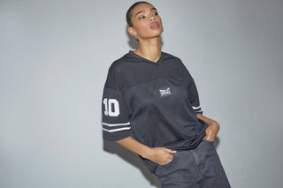 Everlast® EVERLAST BOXY FOOTBALL MESH JERSEY SS T-shirt Black