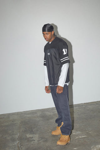 Everlast® EVERLAST BOXY FOOTBALL MESH JERSEY SS T-shirt Black