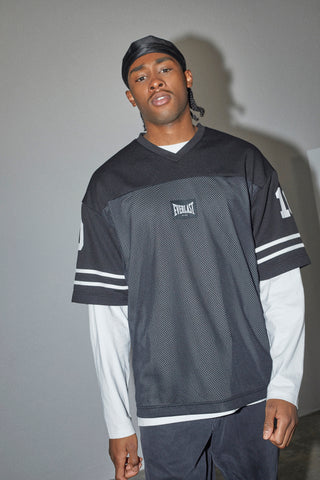 Everlast® EVERLAST BOXY FOOTBALL MESH JERSEY SS T-shirt Black