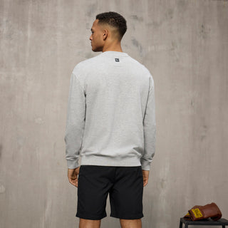 Everlast® EVERLAST Mens Iconic Maximized Logo Crew Sweat Sweatshirt Grey