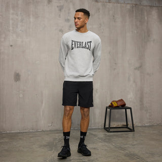 Everlast® EVERLAST Mens Iconic Maximized Logo Crew Sweat Sweatshirt Grey
