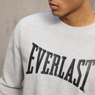 Everlast® EVERLAST Mens Iconic Maximized Logo Crew Sweat Sweatshirt Grey