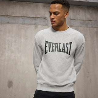 Everlast® EVERLAST Mens Iconic Maximized Logo Crew Sweat Sweatshirt Grey