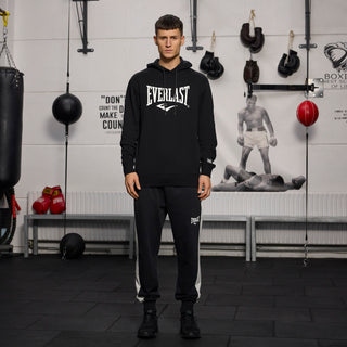 Everlast® EVERLAST Mens Iconic Maximized Logo Sweat Hoodie Sweatshirt Black