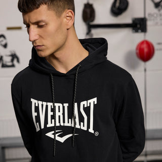 Everlast® EVERLAST Mens Iconic Maximized Logo Sweat Hoodie Sweatshirt Black