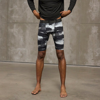 Everlast® Sport EVERLAST Mens MMA AOP Combat Stretch Tights Short EVERDRI ™ Tights Black