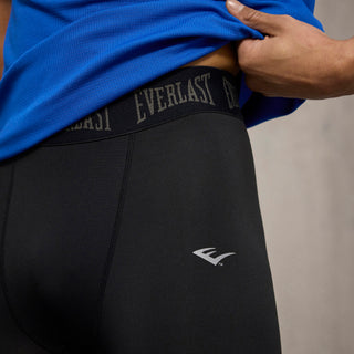 Everlast® EVERLAST Mens MMA Combat Stretch Tights Long EVERDRI ™ Pants Black