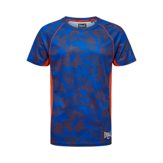 Everlast® EVERLAST Mens SS Athletic AOP Training Tee EVERDRI ™ T-shirt Blue