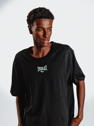 Everlast® EVERLAST Mens SS Oversized Heavyweight Greatness Is Within Tee T-shirt Black