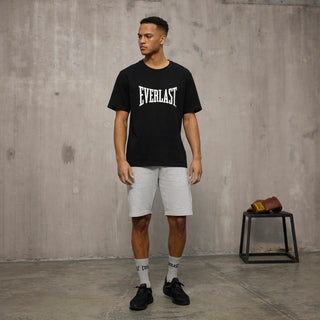 Everlast® Sport EVERLAST Mens SS Oversized Iconic Maximized Logo Tee T-shirt Black