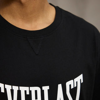 Everlast® Sport EVERLAST Mens SS Oversized Iconic Maximized Logo Tee T-shirt Black