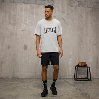 Everlast® Sport EVERLAST Mens SS Oversized Iconic Maximized Logo Tee T-shirt Grey