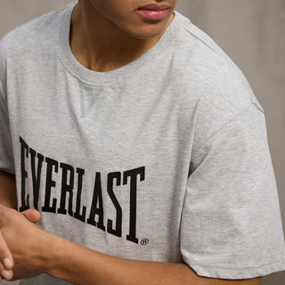 Everlast® Sport EVERLAST Mens SS Oversized Iconic Maximized Logo Tee T-shirt Grey
