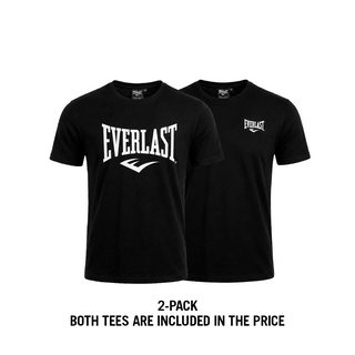 Everlast® Sport EVERLAST Unisex Iconic Maximized Logo Tee 2-PACK T-shirt Black