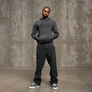 Everlast® EVERLAST WASHED EMB SWEAT HOODIE Hoodie Black