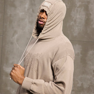Everlast® EVERLAST WASHED EMB SWEAT HOODIE Hoodie Sand