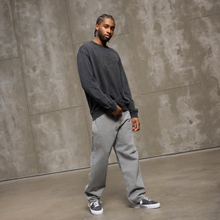 Everlast® EVERLAST WASHED LOGO CREW SWEAT Sweatshirt Black