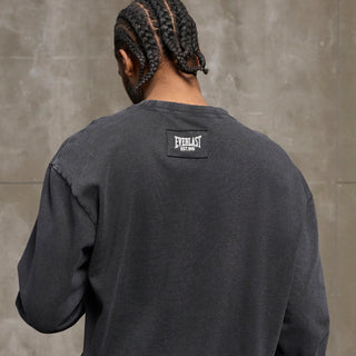 Everlast® EVERLAST WASHED LOGO CREW SWEAT Sweatshirt Black