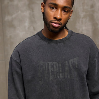 Everlast® EVERLAST WASHED LOGO CREW SWEAT Sweatshirt Black
