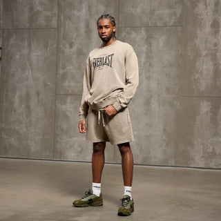 Everlast® EVERLAST WASHED LOGO CREW SWEAT Sweatshirt Sand