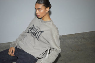 Everlast® EVERLAST WASHED LOGO CREW SWEAT Sweatshirt Sand