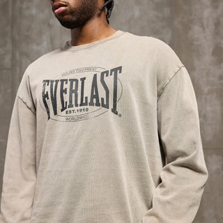 Everlast® EVERLAST WASHED LOGO CREW SWEAT Sweatshirt Sand
