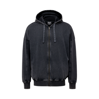 Everlast® EVERLAST WASHED OVERSIZED SWEAT CARDIGAN Hoodie Black