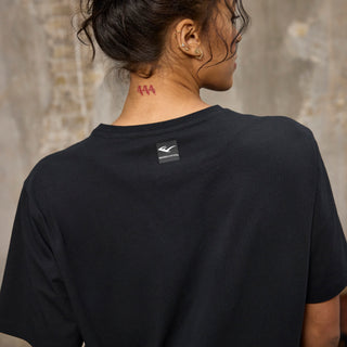 Everlast® Sport EVERLAST Womens SS Oversized Iconic Cotton Stretch Tee T-shirt Black