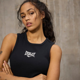 Everlast® EVERLAST Womens Trend Rib Tank Top T-shirt Black