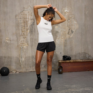 Everlast® EVERLAST Womens Trend Rib Tank Top T-shirt White