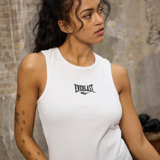 Everlast® EVERLAST Womens Trend Rib Tank Top T-shirt White