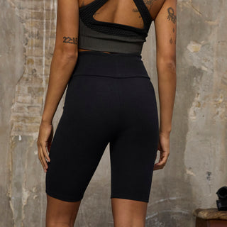 Everlast® EVERLAST Womens Trend Rib Tights Short Shorts Black