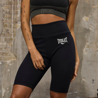 Everlast® EVERLAST Womens Trend Rib Tights Short Shorts Black