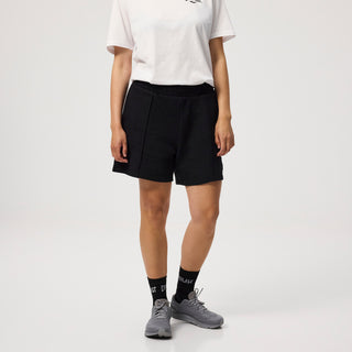 Everlast® EVERLAST Womens Wide Pintuck Sweat Shorts Shorts Black