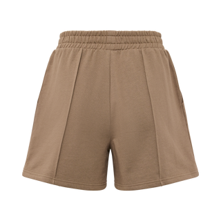 Everlast® EVERLAST Womens Wide Pintuck Sweat Shorts Shorts Sand