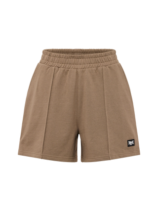 Everlast® Sport EVERLAST Womens Wide Pintuck Sweat Shorts Shorts Sand