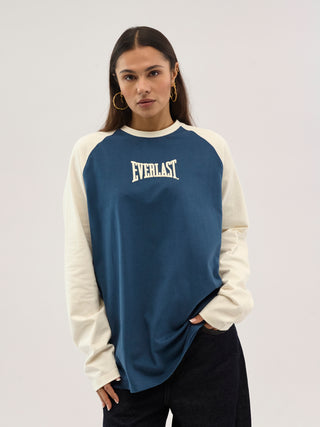 Everlast® Heavy Raglan Tee LS T-shirt White/Black