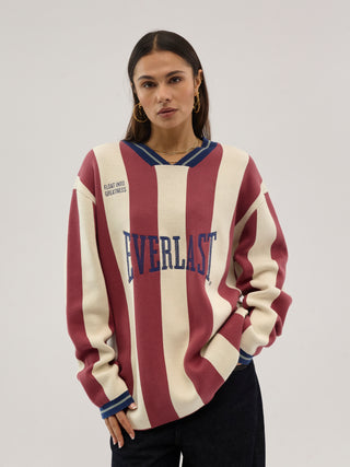Everlast® Heritage Striped Jersey Knit 19-1533 TCX