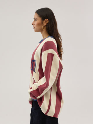 Everlast® Heritage Striped Jersey Knit 19-1533 TCX
