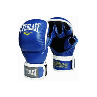 Everlast® Leather Thai Striking Gloves Gloves Blue