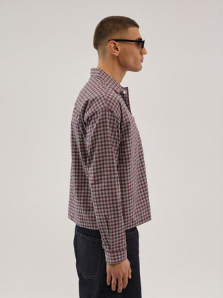 Everlast® Long Sleeve Checked Shirt Shirt Cowhide Check 19-1533TCX & 11-4300TCX