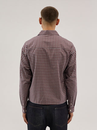 Everlast® Long Sleeve Checked Shirt Shirt Cowhide Check 19-1533TCX & 11-4300TCX