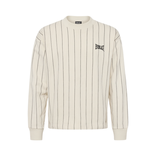 Everlast® Pin Stripe Crewneck Sweatshirt Off-white