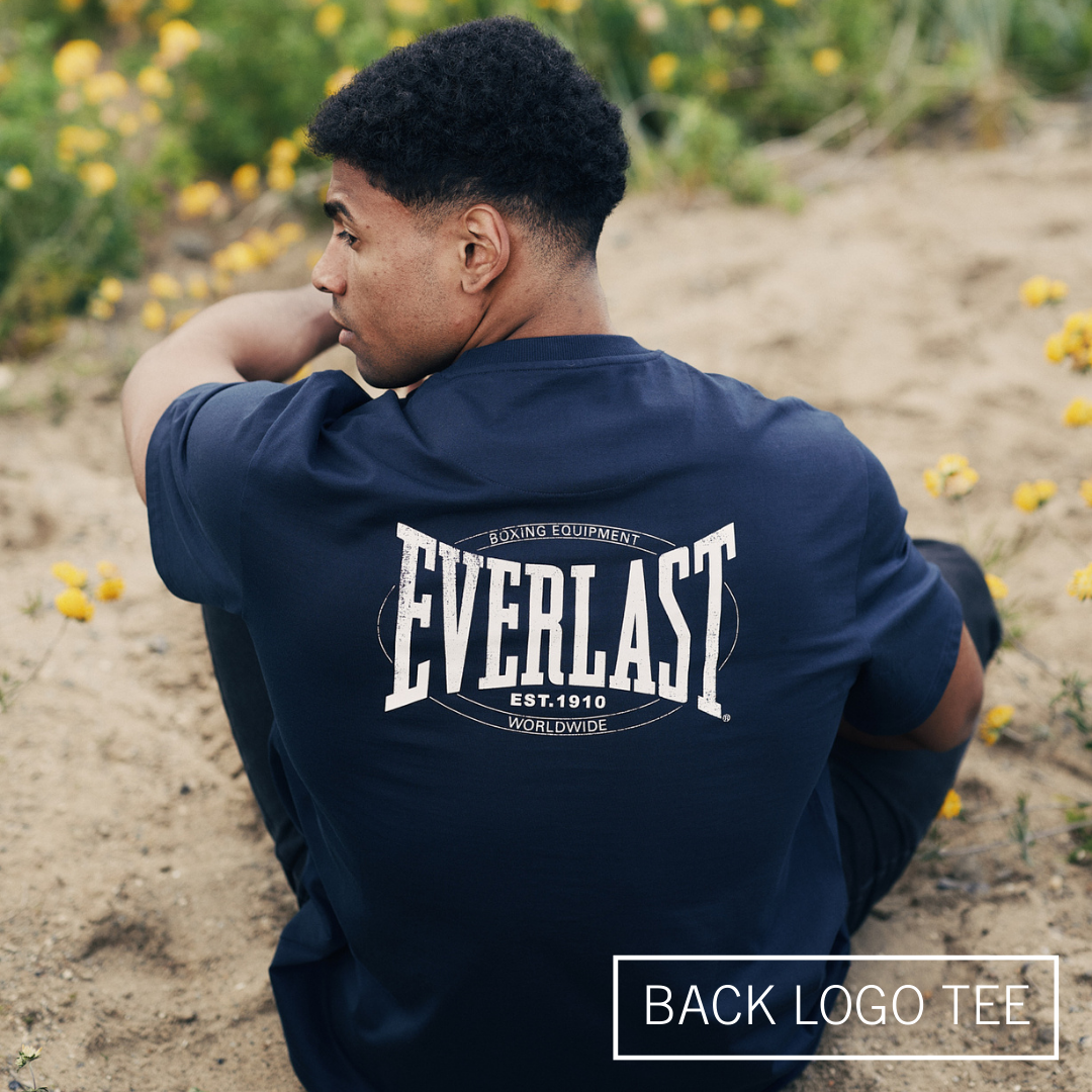Everlast Back Logo SS Tee – Navy (Male)